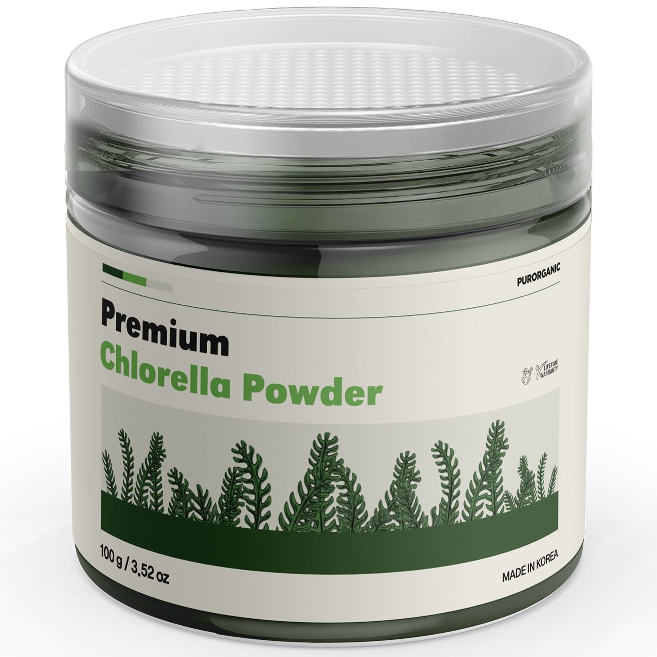 <b>클로렐라 파우더</b> 푸로가닉 100g - 국산 클로렐라, 간편한 섭취
