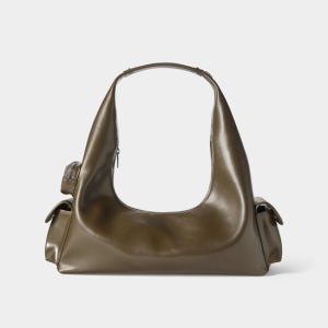 코이무이 [2차 리오더] Pocket Hobo Bag Medium (Khaki Brown)