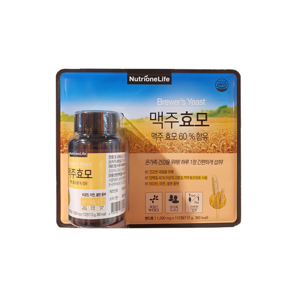 <b>뉴트리원라이프</b> <b>뉴트리원</b> <b>맥주효모</b> 1000mg x 112정