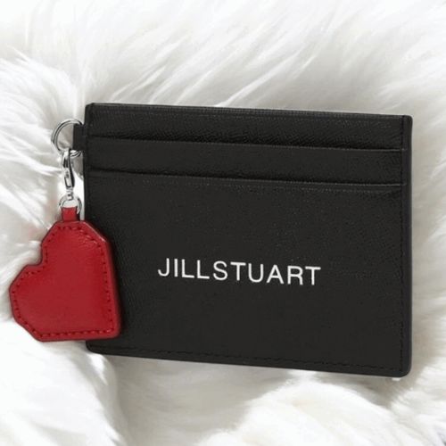Black Heart Charm Card Wallet (블랙 하트 참 장식 카드지갑)