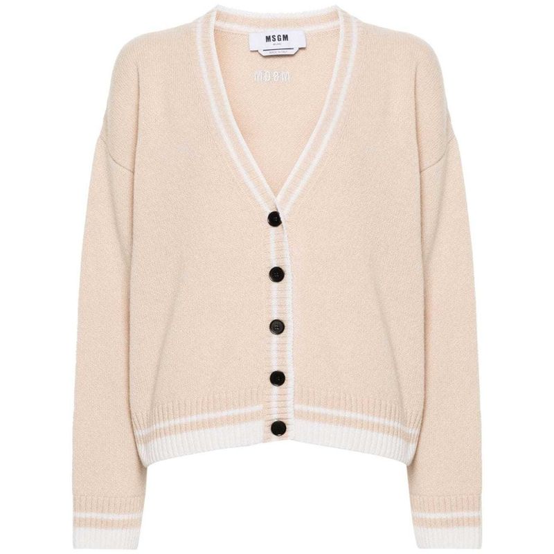 MSGM 로고 자수 가디건