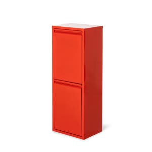 도터스 2단 분리수거함 레드