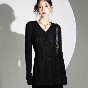 [어반드레스] Punching Knit Dress BLACK AD43OP05BK