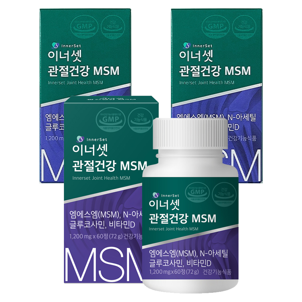이너셋 관절건강 MSM 72g  60정  3개