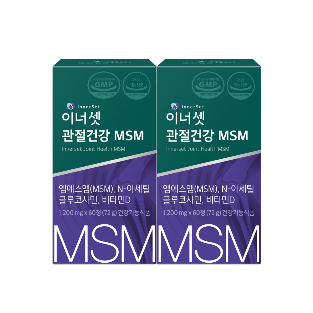 이너셋 관절건강 MSM 72g  60정  2개