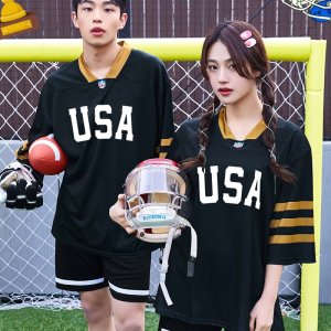 럭비반티 슈퍼볼 미식축구 블랙 체육대회반티 팀 유니폼