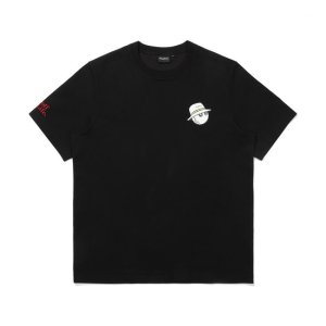 [MALBON GOLF][MALBON GOLF]말본 스크립트 유니 라운드 티셔츠 BLACK(K1735888895283018BK01)