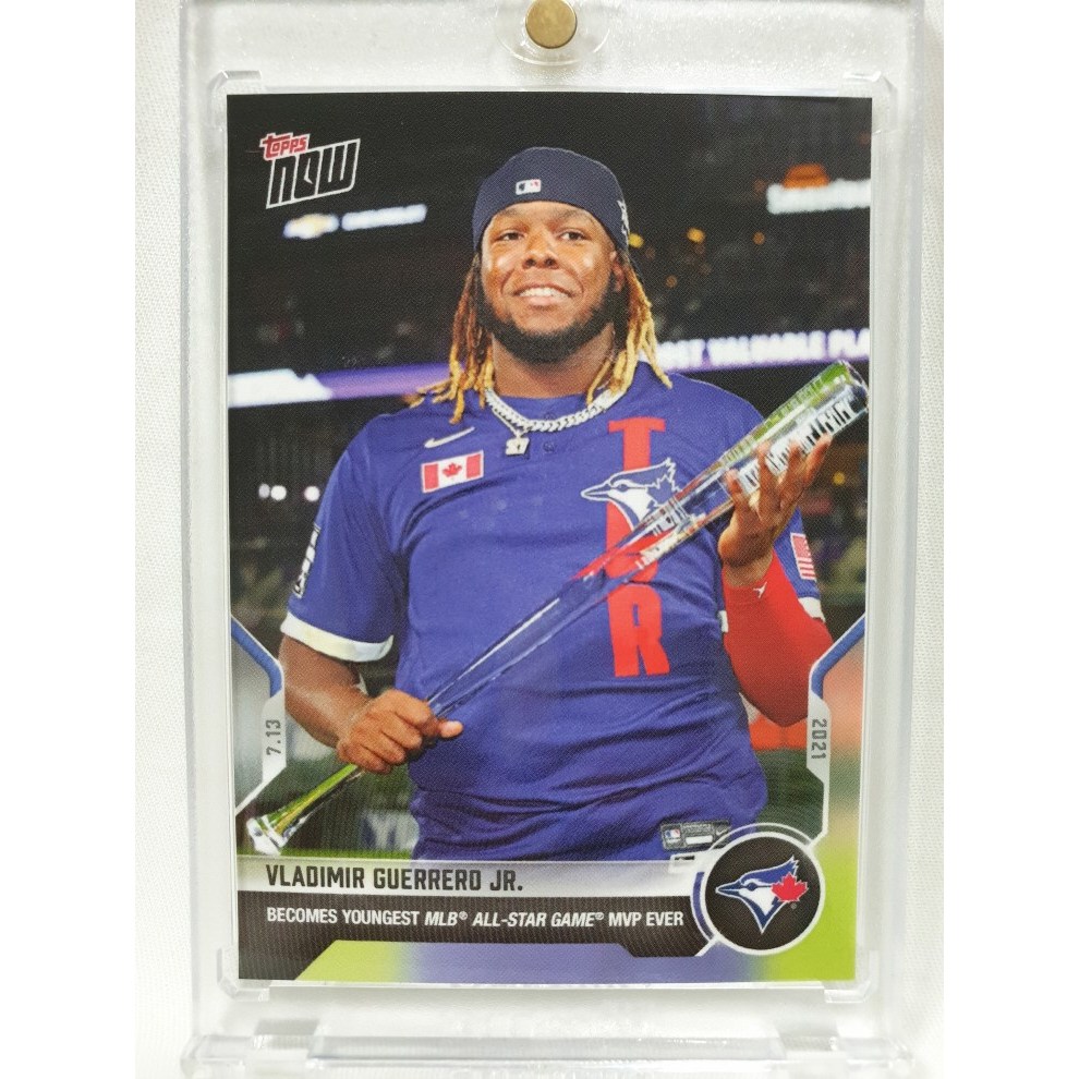 2021 TOPPS NOW 탑스 나우 #510 블라디미르 게레로 주니어 올스타 게임 최연소 MVP 토론토 블루제이스 메이저리그 MLB 야구 카드  1개