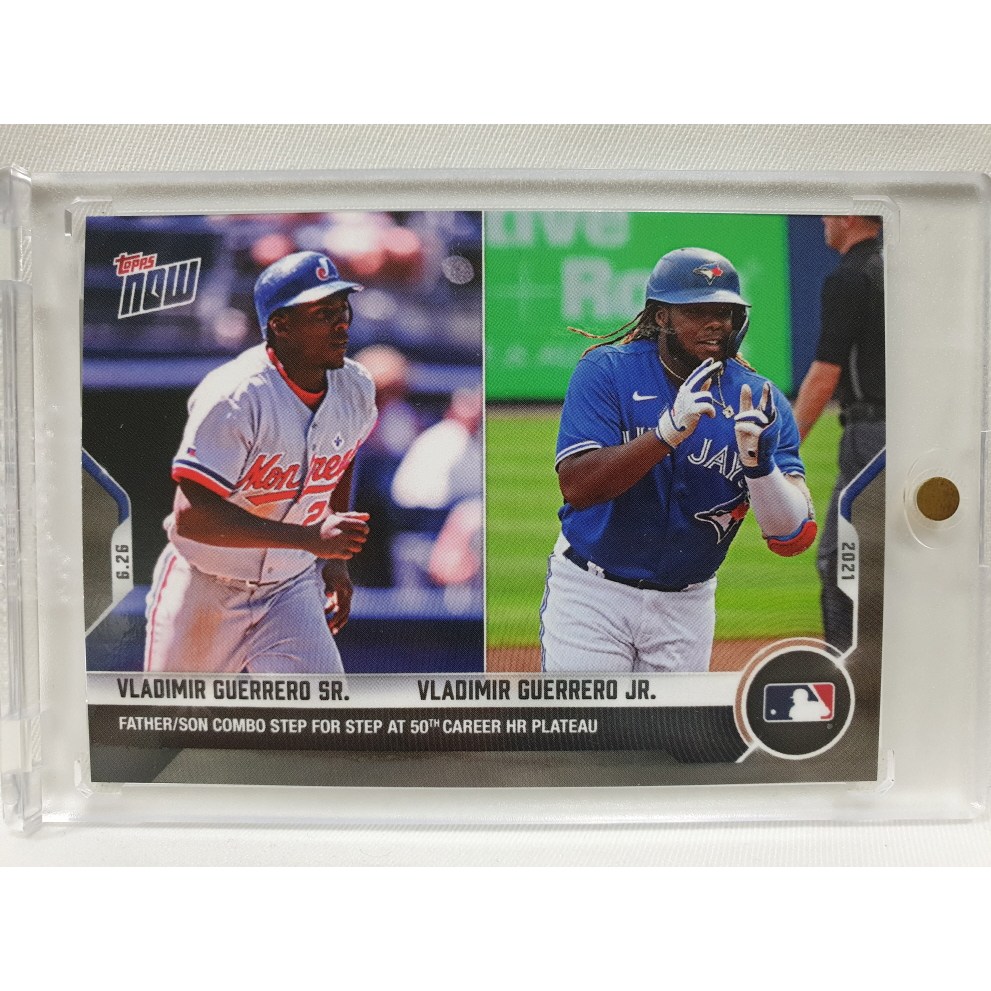 2021 TOPPS NOW 탑스 나우 #417 블라디미르 게레로 시니어 주니어 부자 토론토 블루제이스 메이저리그 MLB 야구 카드  1개