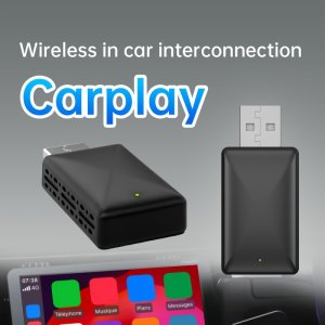 1개의 범용 Carplay 어댑터, 2-in-1 유선에서 무선 동글, USB 전원, 플러그 앤 플레이, 서라운드 오디오 출력, 버튼 제어, Wi-Fi 지원, iPhone