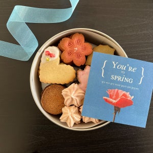 [선물포장]틴케이스 감사 버터 쿠키 세트 사브레 세트, 달밤당