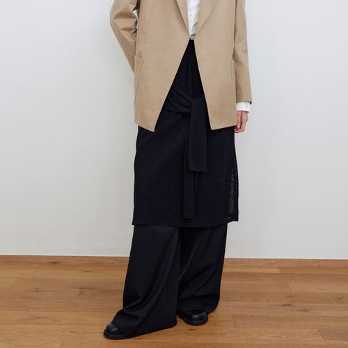 마조네 TIE LAYE<b>레드</b> SKIRT 155085