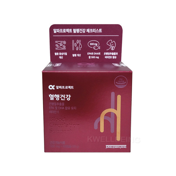 <b>정관장</b> <b>정관장</b> 알파프로젝트 혈행건강 500mg x 60캡슐 (리뉴얼 제품)