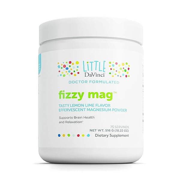 <b>Little DaVinci</b> Fizzy Mag - Effervescent Magnesium Supplement for Kids to Support Brain Health Relax