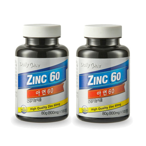 [6개월분] 아연 60 (800mg x 100정)  100정