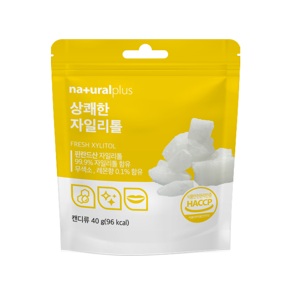 <b>내츄럴플러스</b> 상쾌한 자일리톨 , 40g, 10개