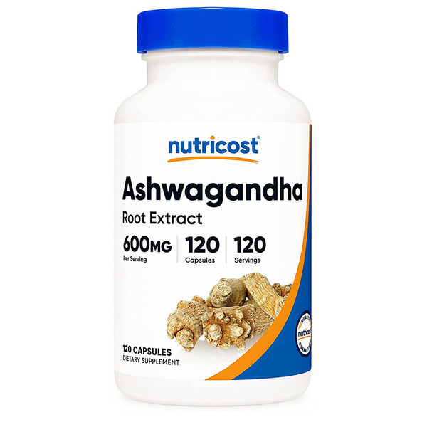 Nutricost Ashwagandha 아슈와간다 600mg 120캡슐 1개