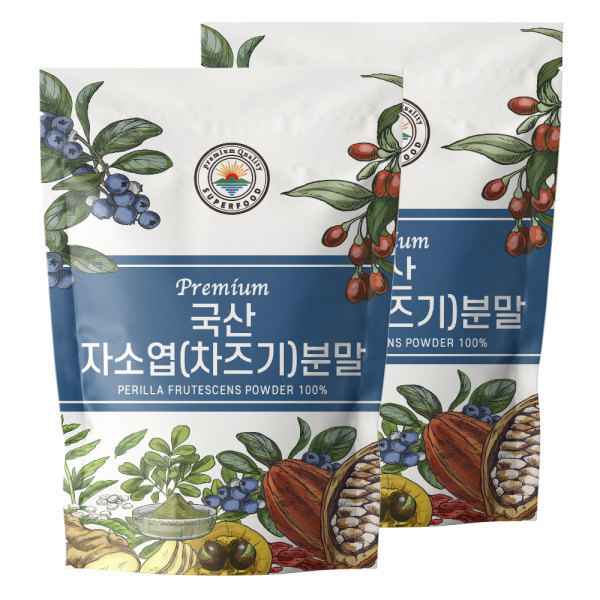 국산 <b>차즈기</b> 분말 가루 <b>자소엽</b> 100% 300g 2개(600g)