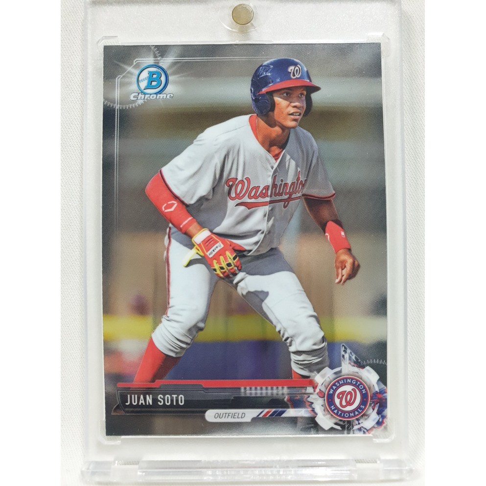 2017 BOWMAN CHROME 후안 소토 워싱턴 내셔널즈 메이저리그 MLB 야구 스포츠 카드  1개