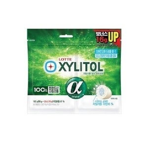 롯데웰푸드 롯데제과 자일리톨 알파 오리지날 102g x12
