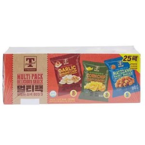 <b>티스탠다드</b> T STANDARD <b>멀티</b>팩 맛있는 스낵 744g