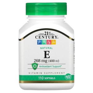 21st Century Natural <b>Vitamin E</b> 268 mg (400 IU) 110 Softgels