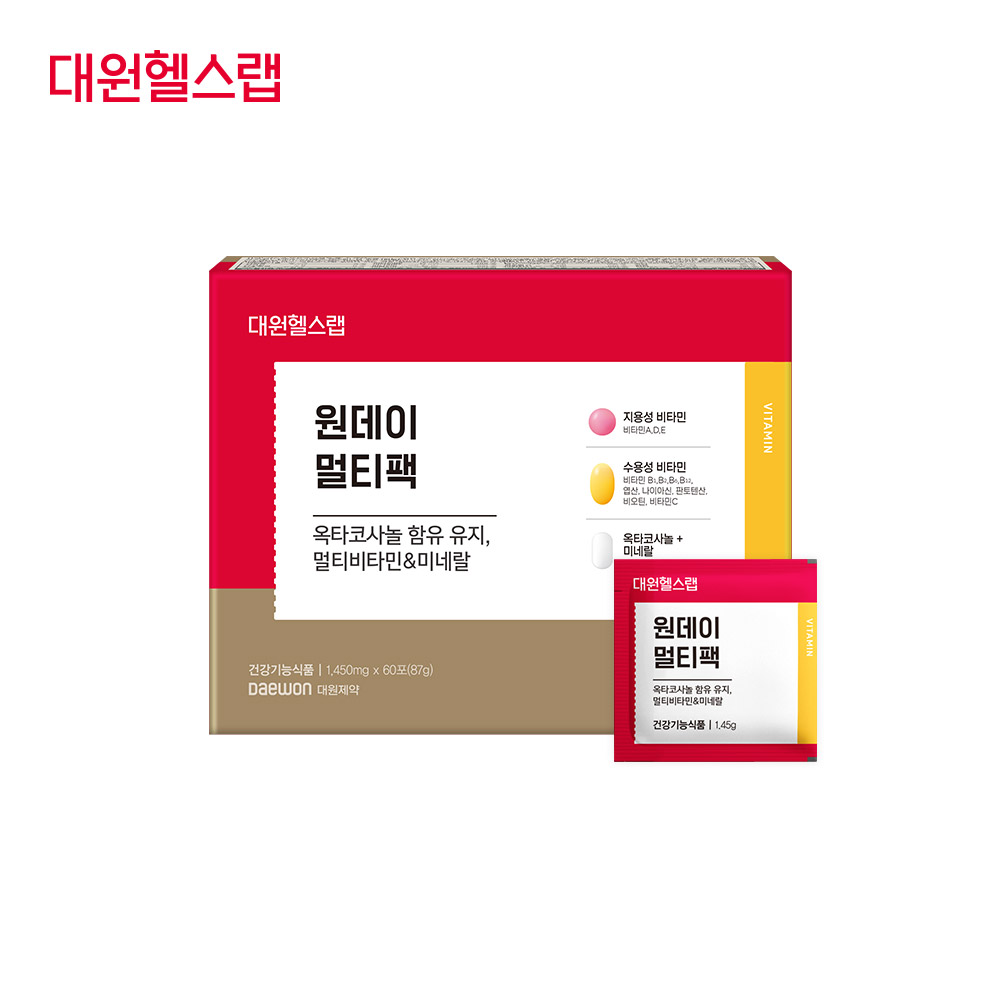 대원제약 대원헬스랩 <b>원데이 밸런스</b> 멀티팩  1박스  87g