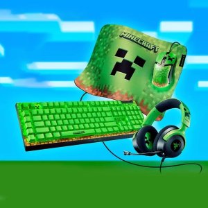 레인저 RAZER 마인크래프트 특별 에디션 키보드 + 마우스패드 + 마우스 + 헤드셋