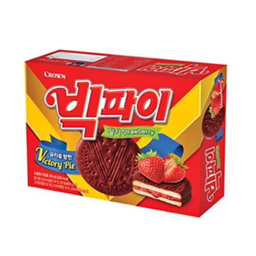 크라운제과 빅파이 딸기, 216g, 3개 (5,550원) (무료)