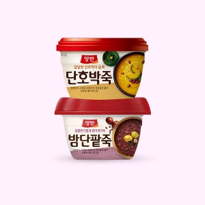 동원 양반 호박죽 285g x 12개 + 밤단팥죽 285g x 12개