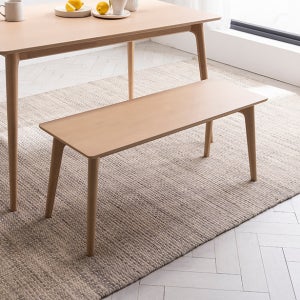 에디스 4인 원목 벤치의자