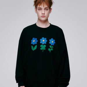 [미스터차일드] 플로 맨투맨 블랙 MC25SSM006