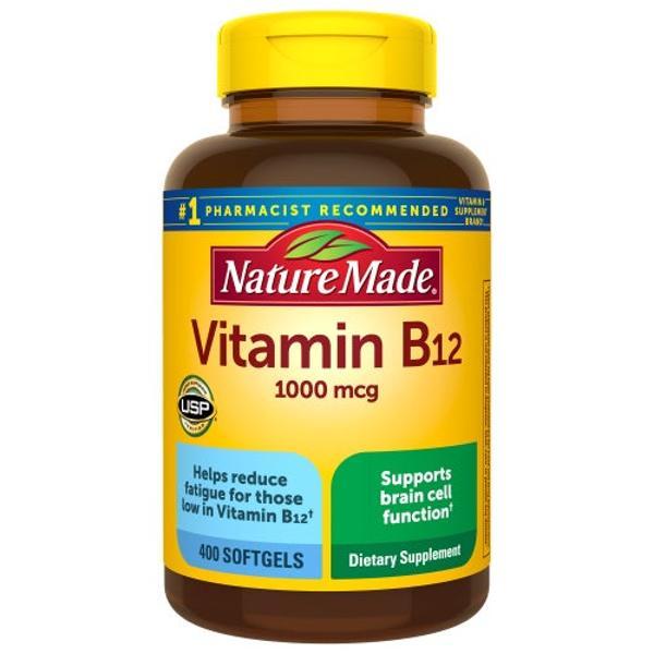 <b>내추럴 메이드 비타민 B12</b> 1개 400캡슐 Nature Made Vitamin B12