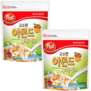 포스트 포스트 씨리얼 아몬드 후레이크 1000gX2개 : 당일발송 ~
