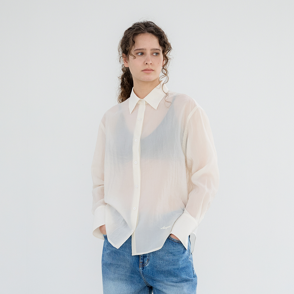 [아유서울] SHEER SHIRT, IVORY
