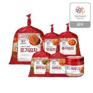 종가 (기획)포기김치8kg(4kg+4kg)+별미김치 골라담기