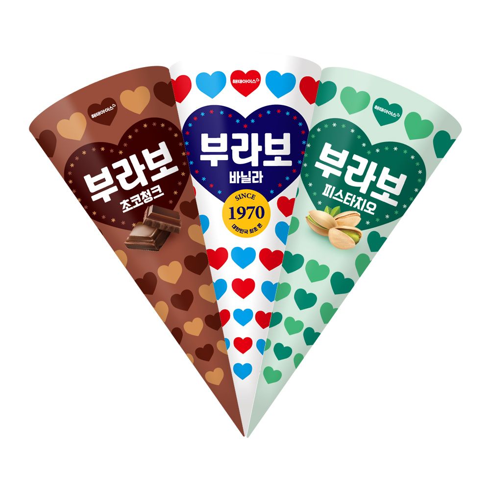 빙그레 해태아이스 부라보 콘 아이스크림 (바닐라