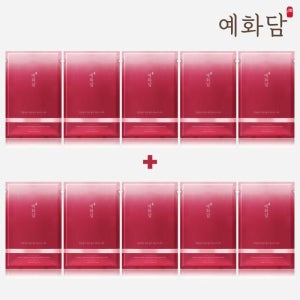 더페이스샵 예화담 천삼송이 진윤 골드 마스크 5+5