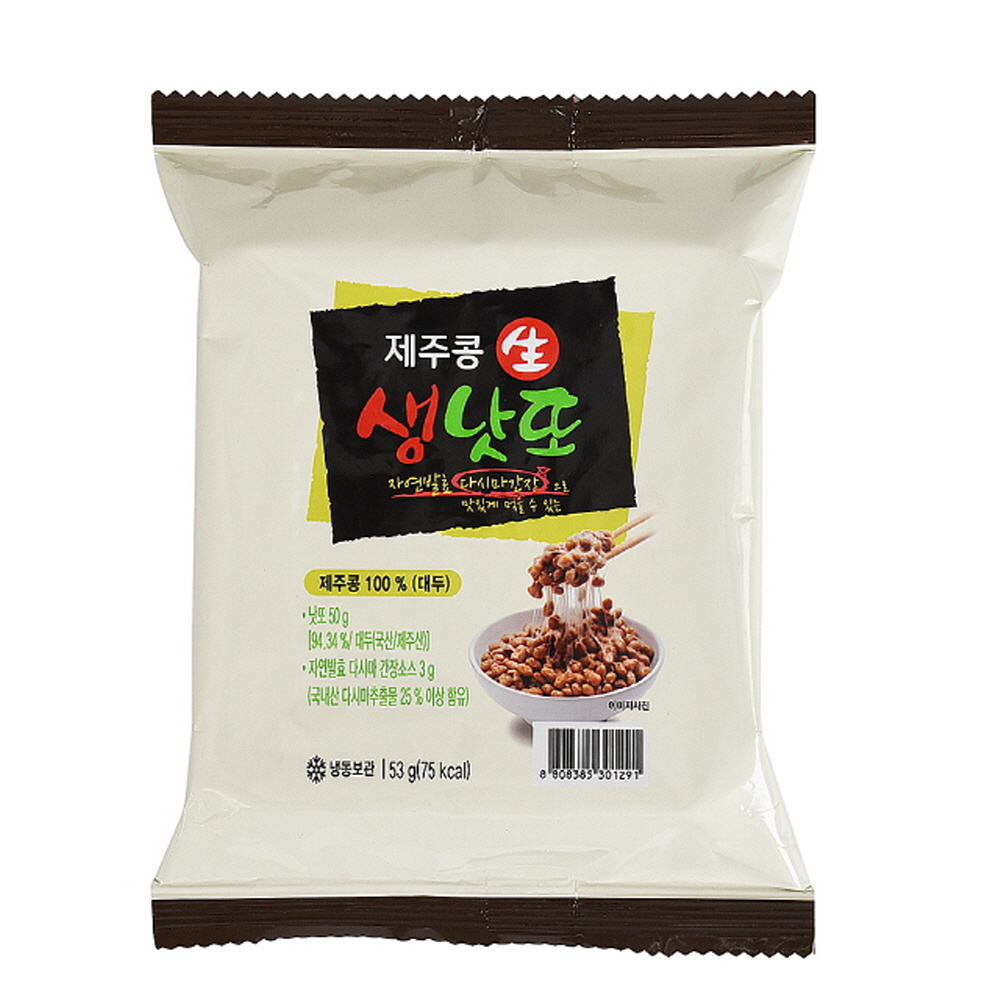 으뜸엘엔에스 제주콩생<b>낫또</b> 제주콩 생<b>낫또</b> 53g, 60개