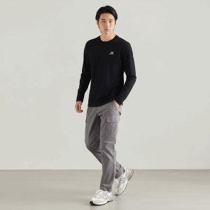 [뉴발란스] 뉴발란스 NBNDD11013-BK 에센셜 긴팔티 스탠다드핏 남녀공용 맨투맨