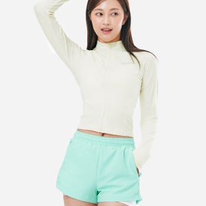 배럴 우먼 에센셜 크롭 집업 래쉬가드  B5SWWCZ001IVR