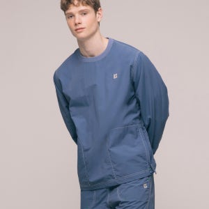 배럴 유니섹스 캠프닉 우븐 크루넥 셔츠  BI1UHMM22NLB