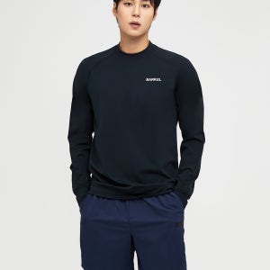 배럴 맨 에센셜 릴렉스핏 래쉬가드  B4SMWRG102BLK