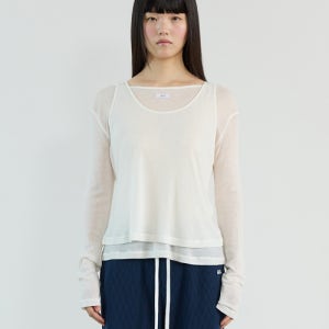 [아밤홈] Layered Loose Long Sleeve Set Ivory 5006796791