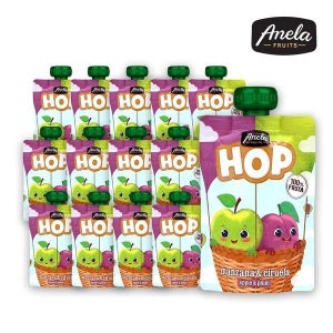 아넬라 [보리보리]짜먹는 아넬라 HOP 푸룬 과일퓨레 14팩 아기과일 프룬