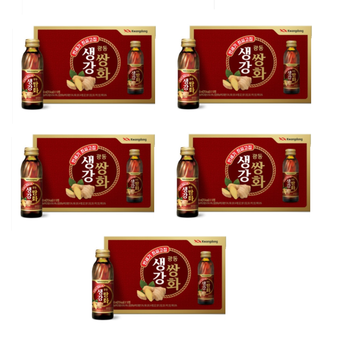 광동 생강쌍화 120ml x 50병 생강<b>쌍화탕</b> 쌍화차  1박스  1세트