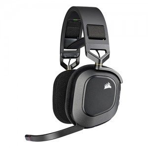 CORSAIR HS80 RGB 무선 게이밍 헤드셋 (블랙, 정품)