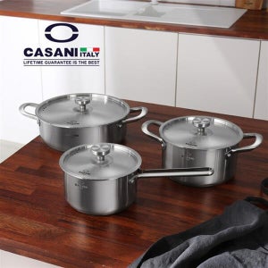까사니 멘테 IH 스텐냄비 3종 세트(편수+양수+전골)