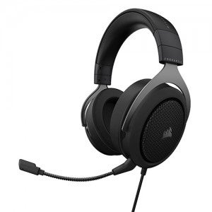 CORSAIR HS60 HAPTIC 스테레오 게이밍 헤드셋 (카본블랙, 정품)
