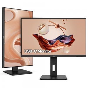 알파스캔 AOC U32P2C 4K UHD USB-C 프리싱크 높낮이 무결점